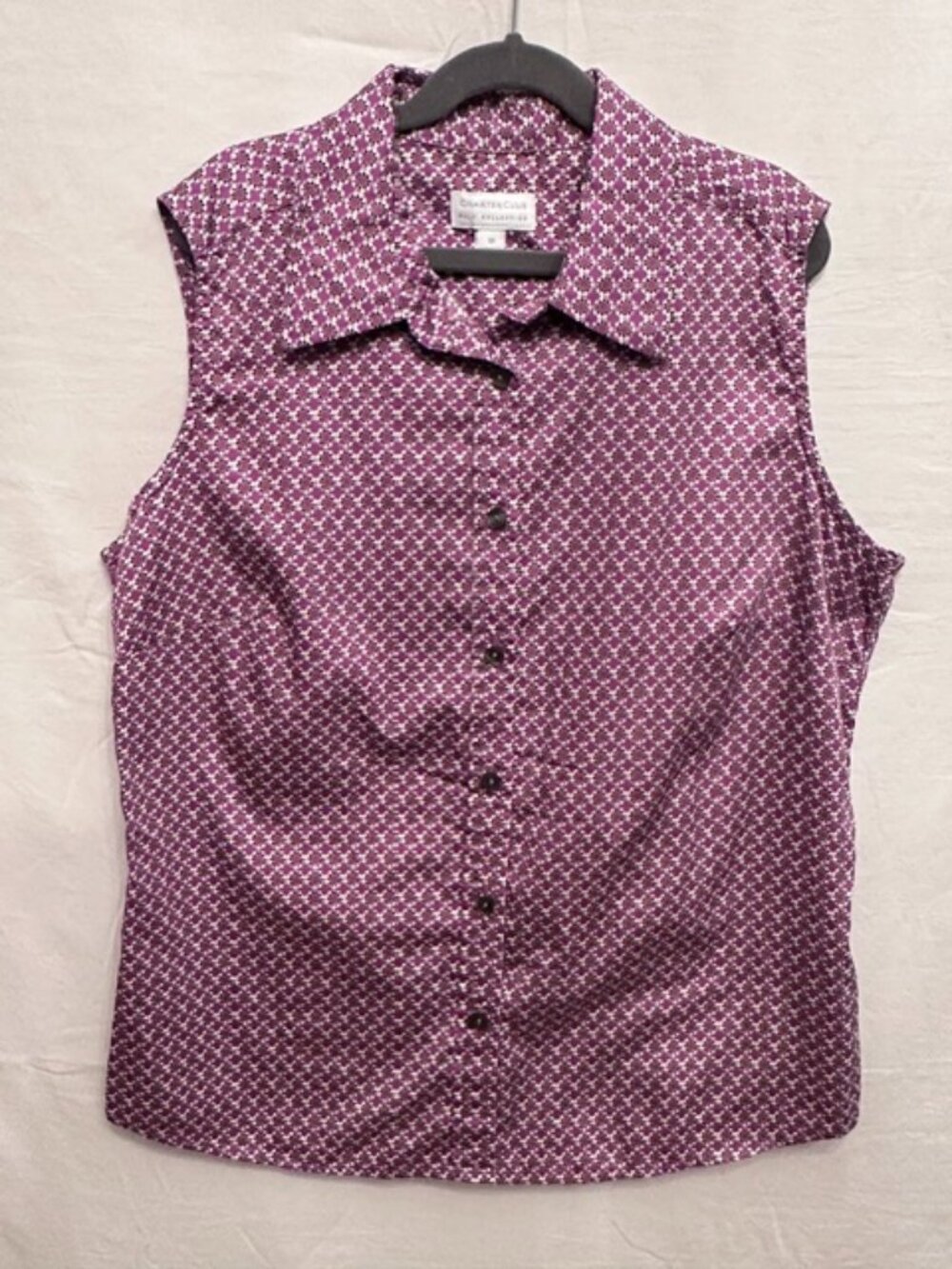 Charter Club Golf Collection Sleeveless Button Front Shirt Size 10